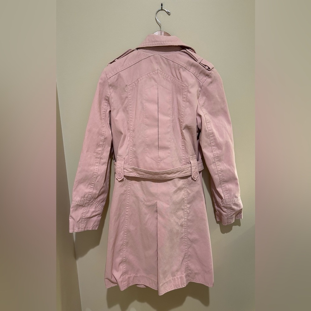 Marc Jacobs Y2K Pink Trench Coat With Buttons Size Large - Picture 4 of 9